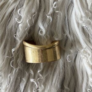 Gold Wide Cuff Ring - Women's Fashion Jewelry